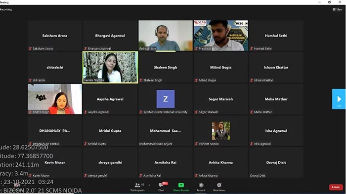 Bizcon 2.0' 21 event at SCMS Noida
