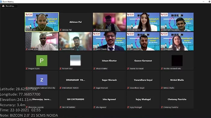 Bizcon 2.0' 21 event at SCMS Noida