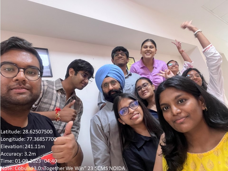 cobuild 3.0 together we win'23 event at SCMS Noida