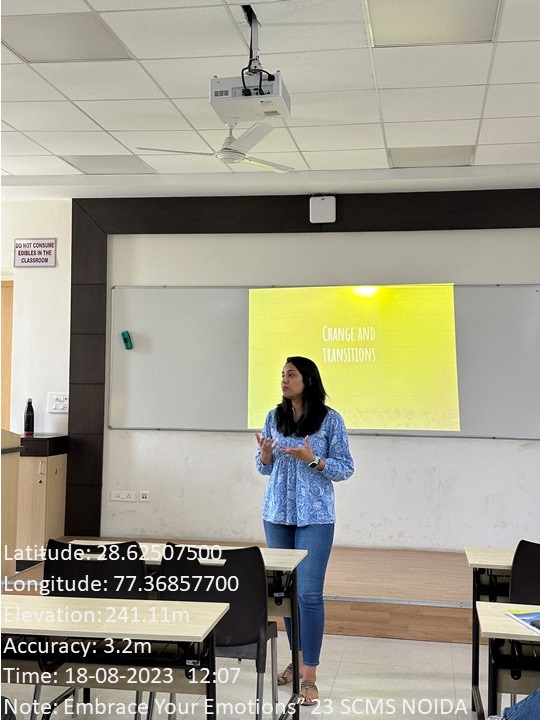 Embrace your emotions'23 photo at SCMS Noida
