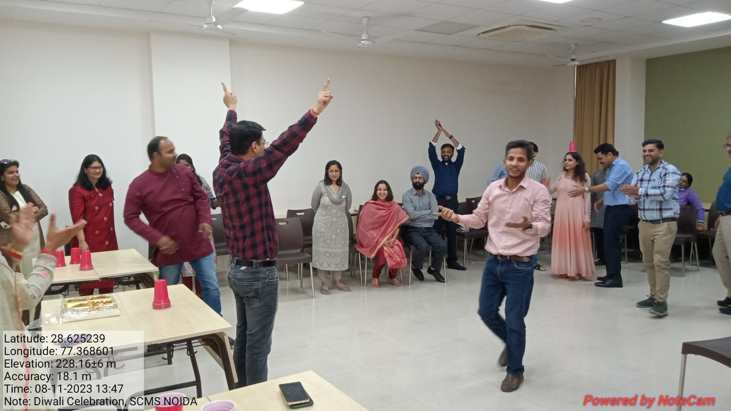 Diwali celebration activity  at SCMS Noida