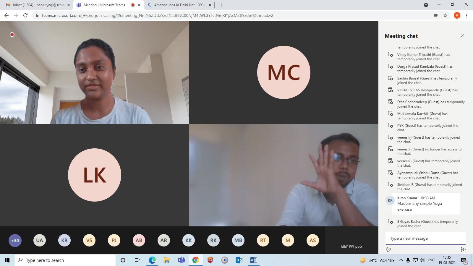 L&T EDP – LIFE STYLE MODIFICATION & STRESS MANAGEMENT at SCMS Noida