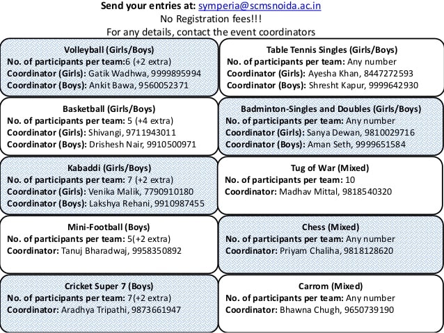 SCMS NOIDA Symperia 2016