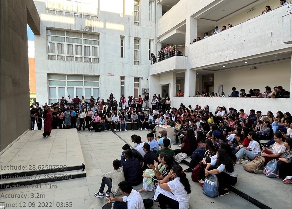 Talent bling event at SCMS Noida