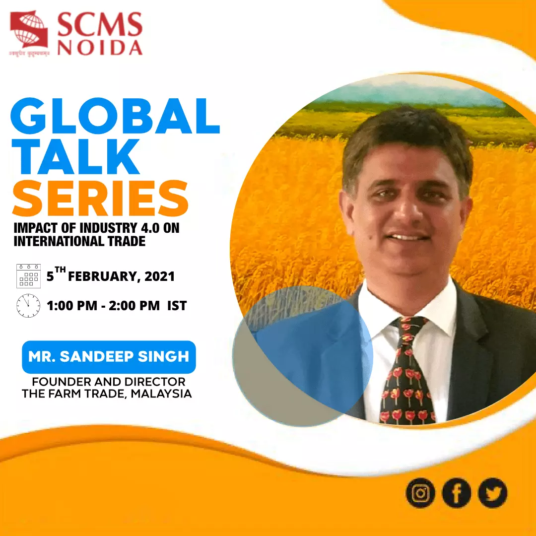 Sandip Singh - Global talk series SCMS NOIDA