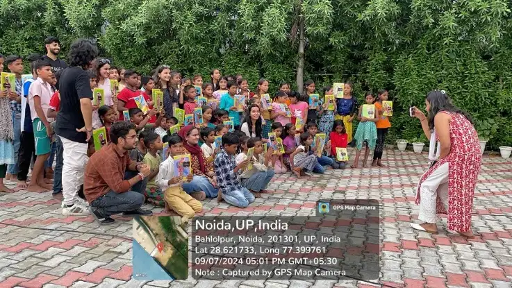 literacy-drive Event at SCMS Noida
