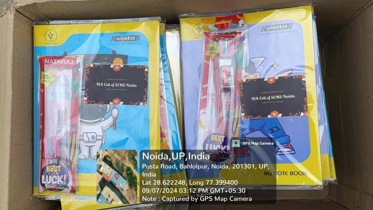 literacy-drive Event at SCMS Noida