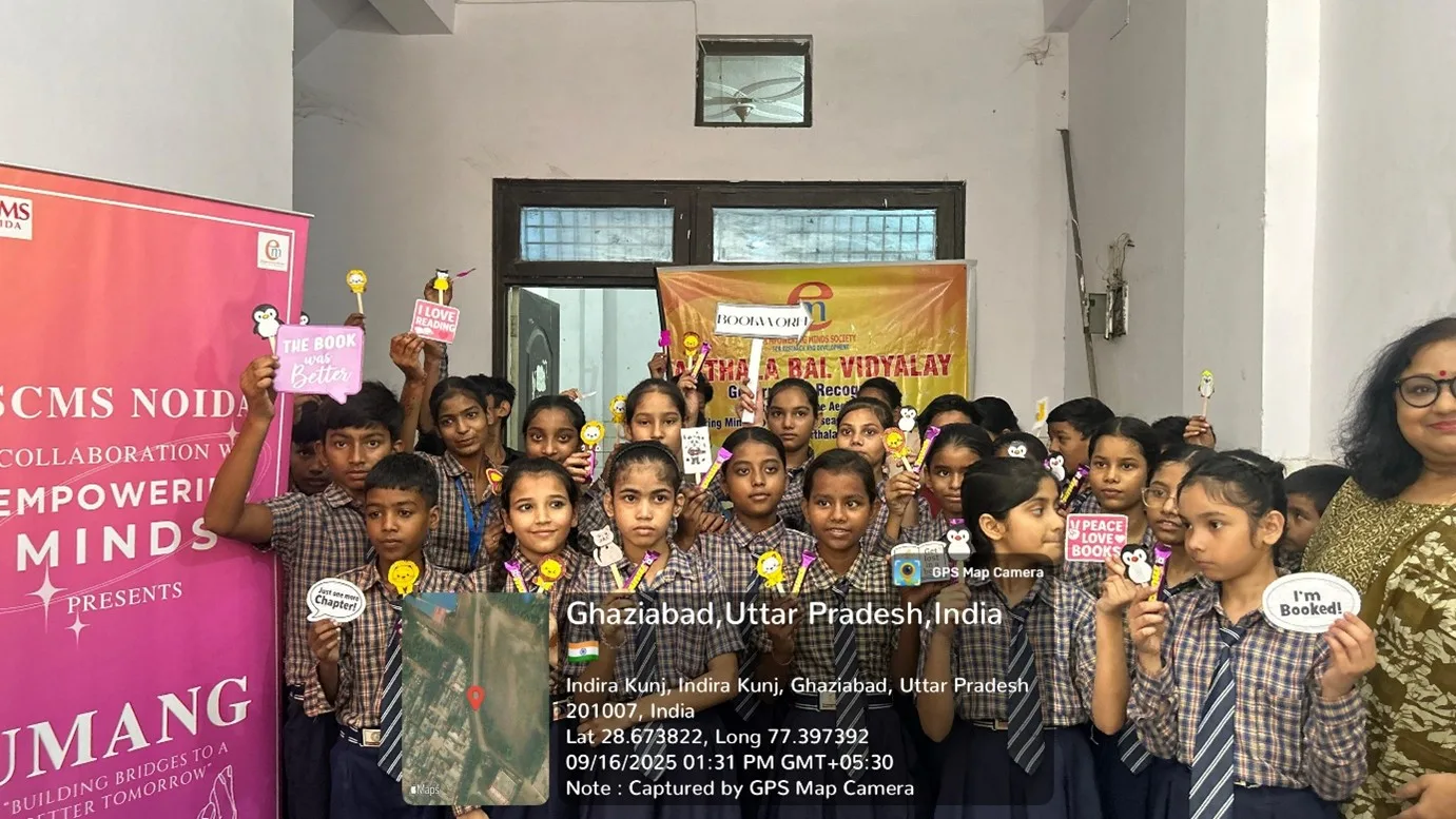 Literacy Drive 2025 Event at SCMS Noida