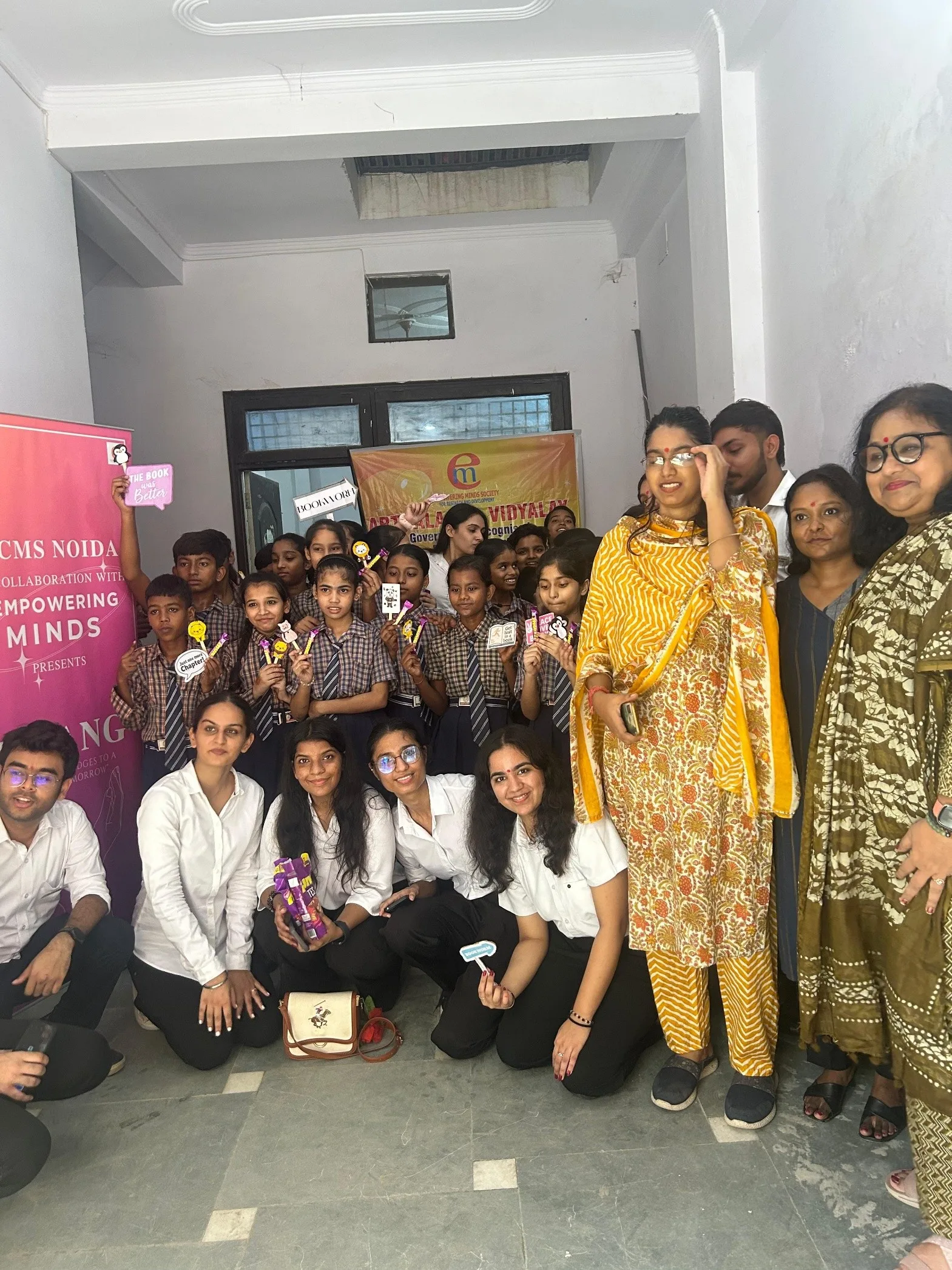 Literacy Drive 2025 Event at SCMS Noida